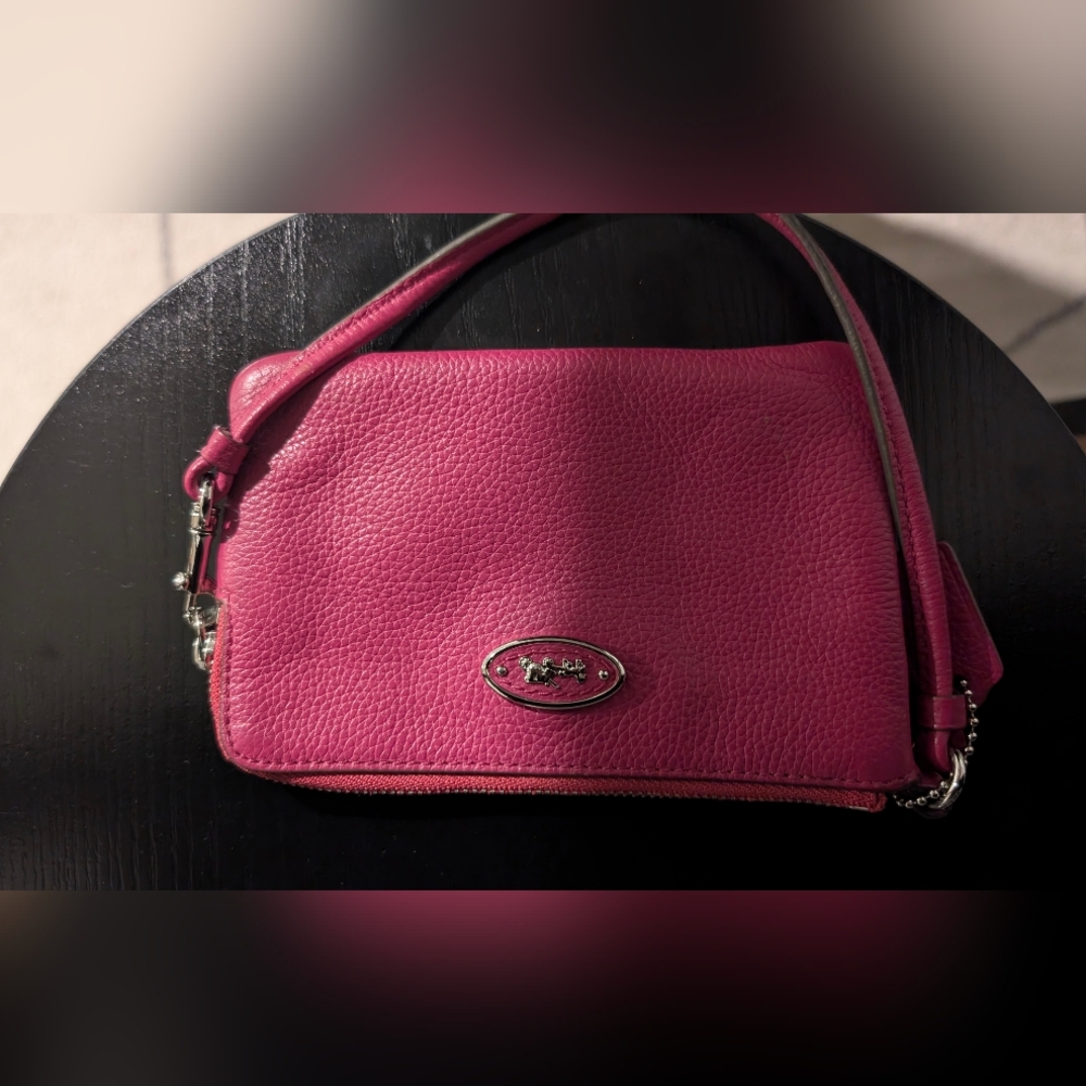 Pink Coach wristlet